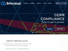 Tablet Screenshot of britecloud.com